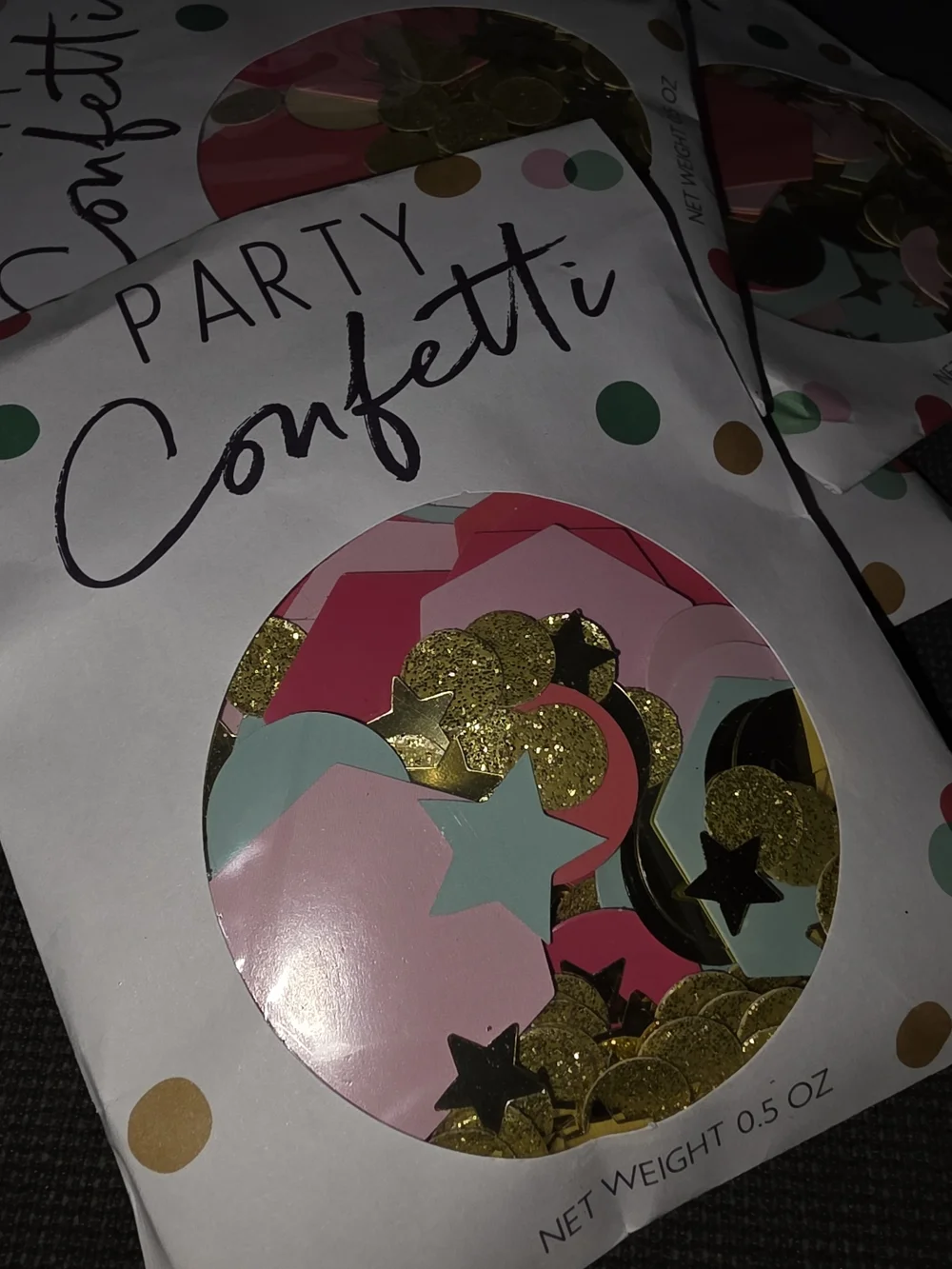 Party City Confetti Mix - Pink, Gold, Teal